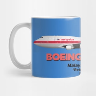 Boeing B747-400 - Malaysia Airlines "Retro Colours" Mug